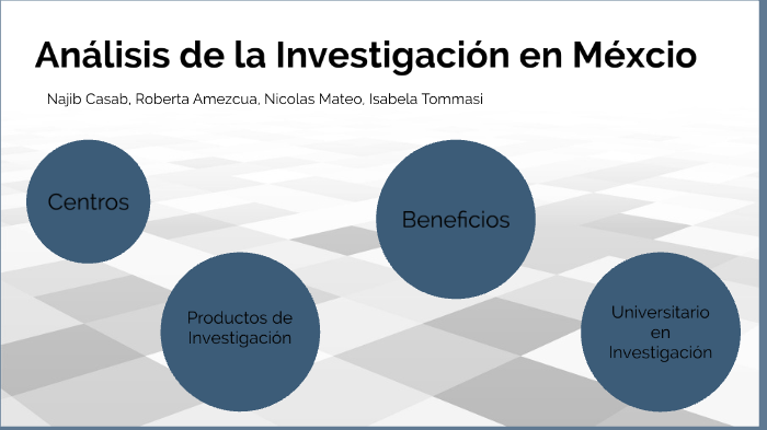 Análisis de la Investigación en México by najib casab on Prezi
