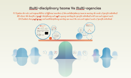 Multi-Disciplinary Teams Vs Multi-Agencies - La D By Steve Couldwell