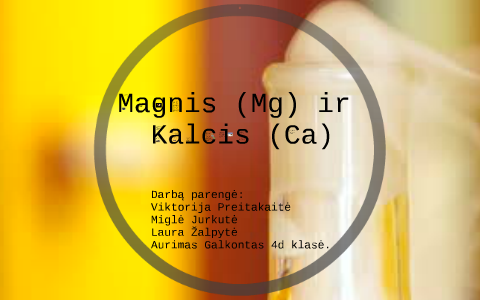 Magnis Mg Ir Kalcis Ca By Aurimas Galkontas