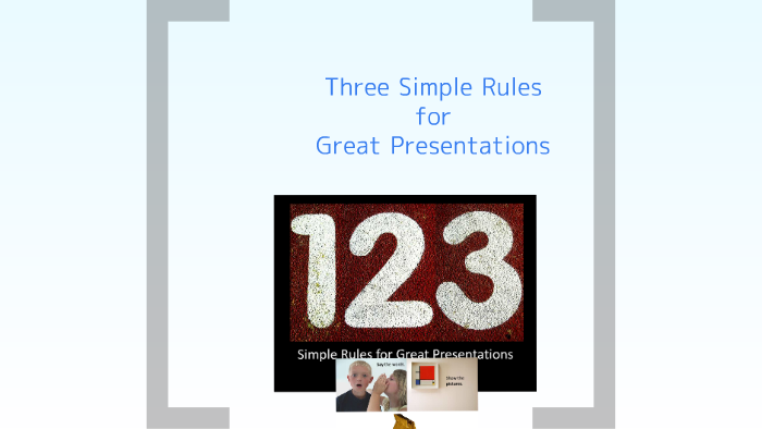 rules for great presentations