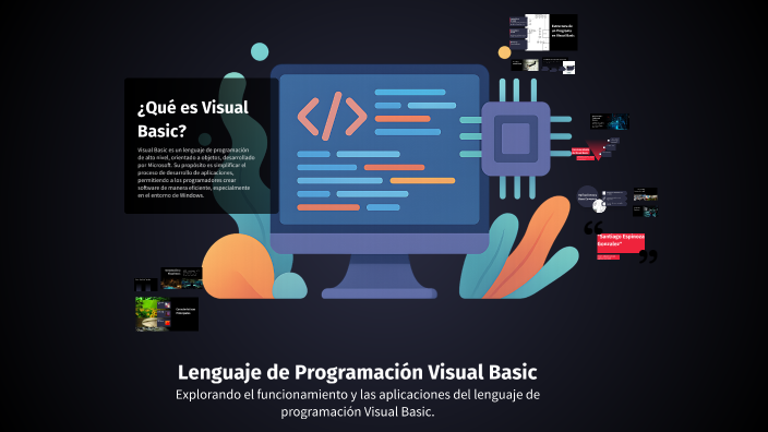 Lenguaje de Programación Visual Basic by Santiago Espinoza on Prezi