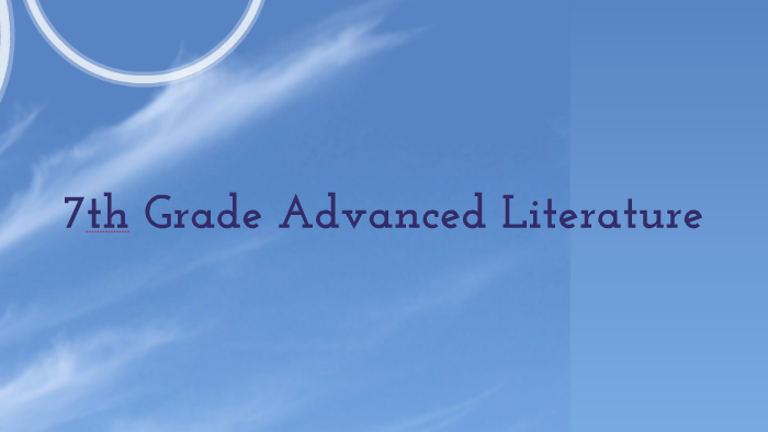 7th Grade Advanced Reading by Kim Andrews on Prezi Next