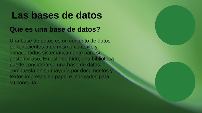 Bases de datos by Juan Pablo Castro Castillo on Prezi