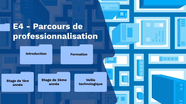 E4 - Parcours de professionnalisation by Mounir Kaim on Prezi