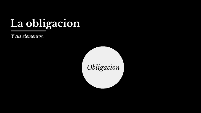 Obligación Y Sus Elementos By Jose Ornelas On Prezi 8286