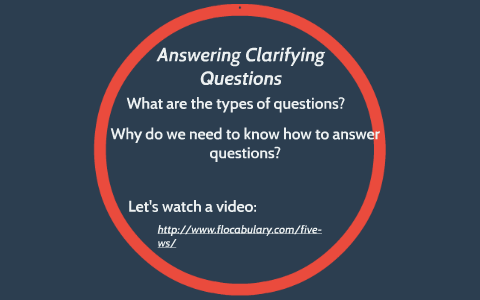 Answering Clarifying Questions by Lauren DiDonna
