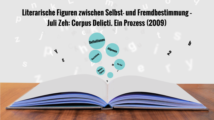 Corpus Delicti Literarische Erörterung Literarische Figuren zwischen Selbst- und Fremdbestimmung – Juli Zeh