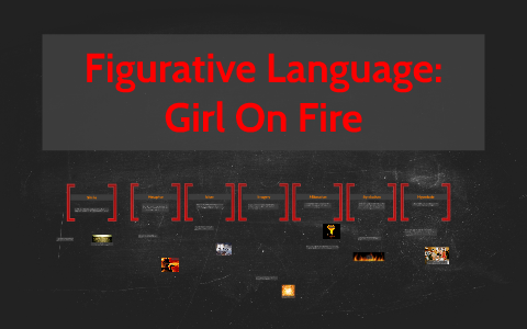 language fire girl figurative