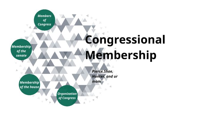 Lesson 1, Congressional Membership By Hunter Hord On Prezi