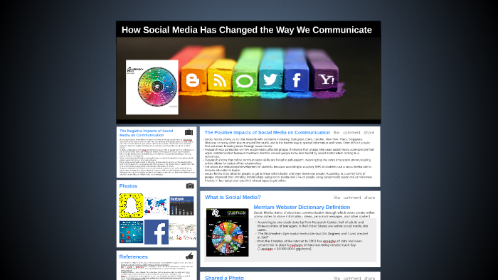 Social Media Has Changed The Way We Communicate