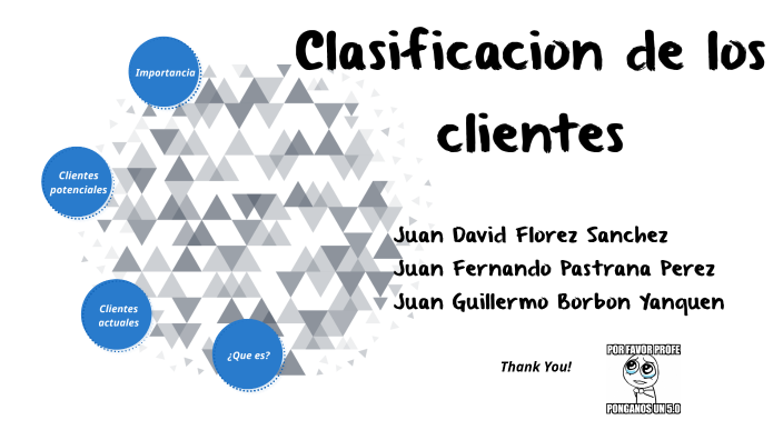 Clasificación De Los Clientes By Juan Florez On Prezi 3002