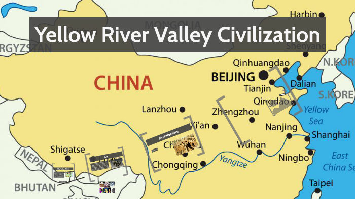 yellow river valley map