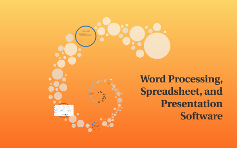 word processing and presentation software difference