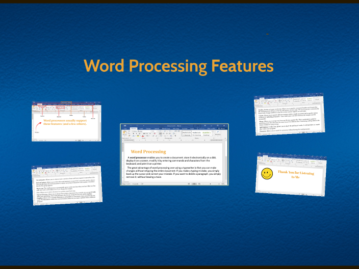 Word Processing Features by Enes Gür on Prezi