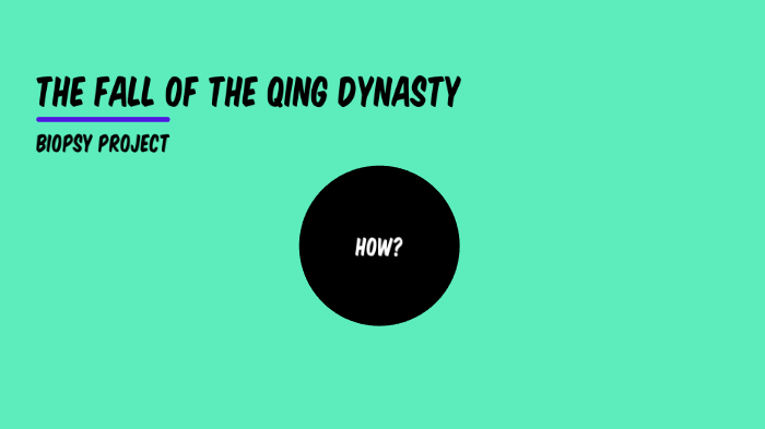 The fall of the Qing Dynasty by Lynelis Villanueva-Rios on Prezi