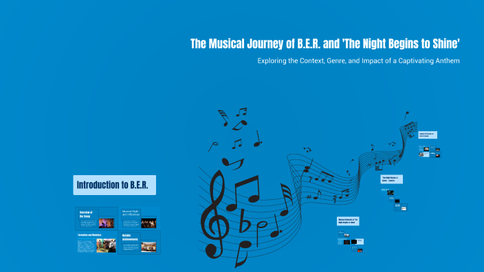 Be R The Musical Journey of B.E.R. and 'The Night Begins to Shine' by ...