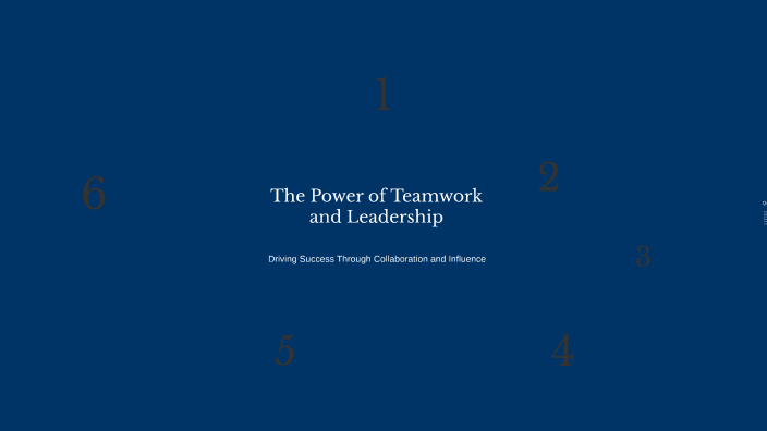 The Power of Teamwork and Leadership by salma yousri on Prezi
