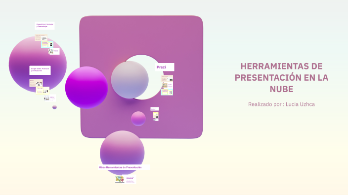 HERRAMIENTAS DE PRESENTACIÓN EN LA NUBE by Lucia Uzhca on Prezi