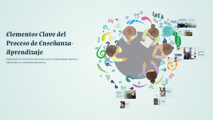 Elementos Clave del Proceso de Enseñanza-Aprendizaje by lets be art on ...
