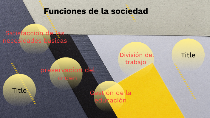 Funciones de la Sociedad by Harry delgado on Prezi