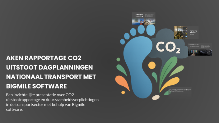 AKEN RAPPORTAGE CO2 UITSTOOT DAGPLANNINGEN NATIONAAL TRANSPORT MET ...