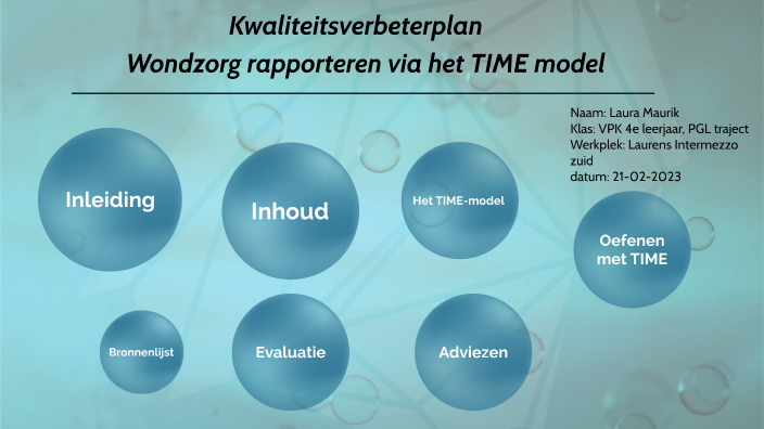 Kwaliteitsverbeterplan Wondzorg Rapporteren Via Het TIME Model By Laura ...