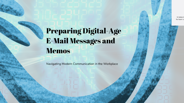 Preparing Digital-Age E-Mail Messages and Memos by Ihsanullah Hamdard ...