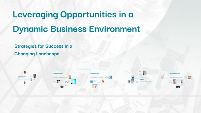 Leveraging Opportunities in a Dynamic Business Environment by Susmita ...