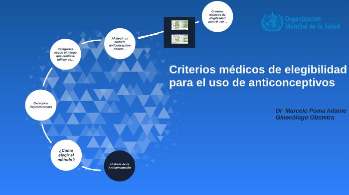 Criterios M Dicos De Elegibilidad Para El Uso De Anticonceptivos By