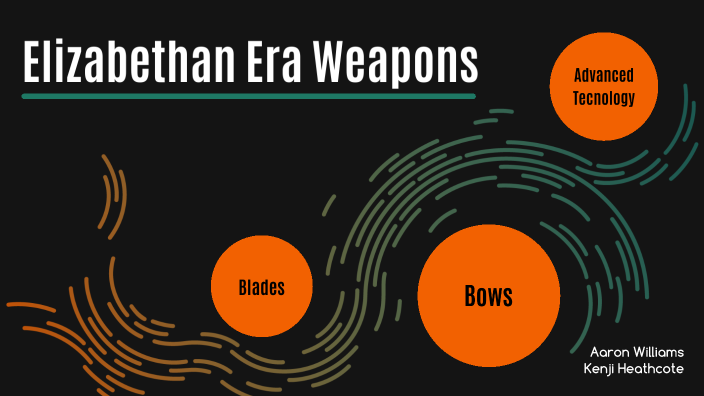 Elizabethan Era Weapons by Kenji Heathcote