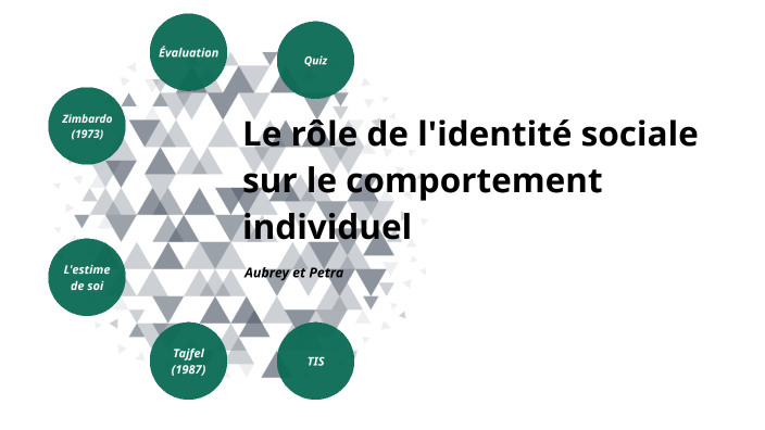 Petra & Aubrey - Le rôle de l'identité sociale sur le comportement ...