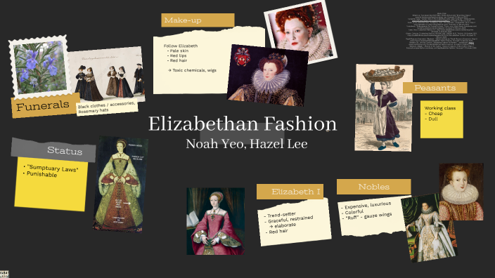 Elizabethan Fashion  HISTORY 446 – BRITISH ISLES