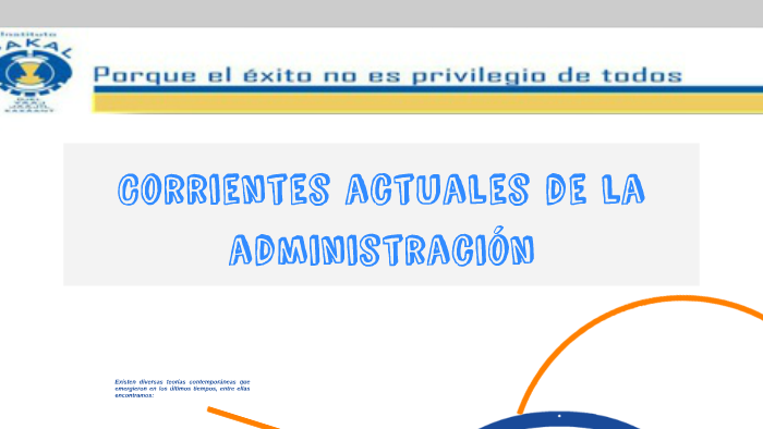 Corrientes Actuales De La Administración By Victor Vega On Prezi