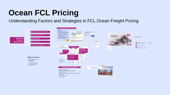 Ocean FCL Pricing by Tegan OKeefe on Prezi