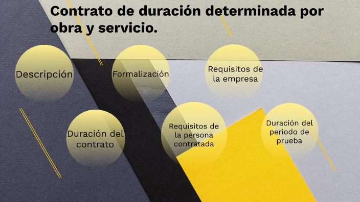 Contrato de duración determinada por obra y servicio. by Stela Todorova ...