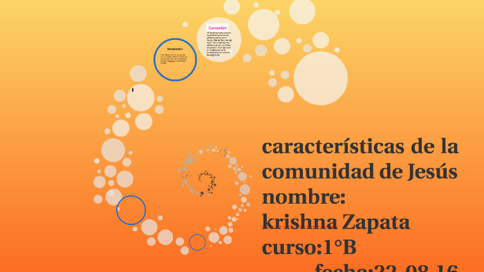 características de la comunidad de Jesús by krishna zapata araya on Prezi