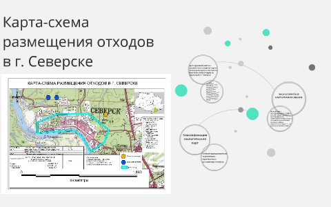 Карта схема расположения мест накопления отходов