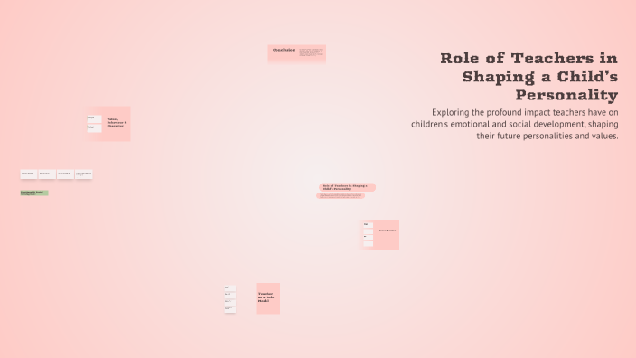 Role of Teachers in Shaping a Child’s Personality by Thanseena V a on Prezi
