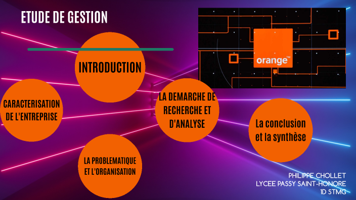 Caractérisation Entreprise Orange by Philippe CHOLLET on Prezi