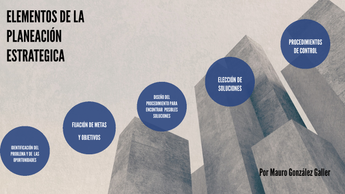 ELEMENTOS DE LA PLANEACIÓN ESTRATEGICA by María Teresa Flores on Prezi
