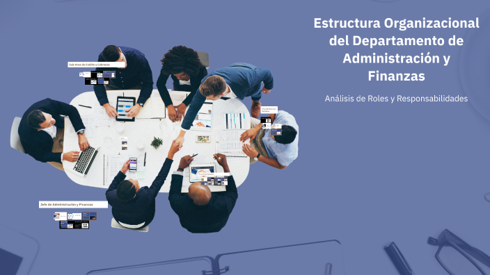 Estructura Organizacional del Departamento de Administración y Finanzas