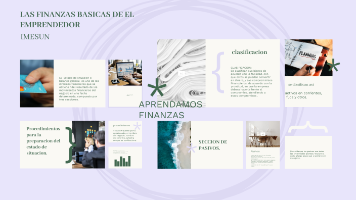 LAS FINANZAS BASICAS DE EL EMPRENDEDOR by BERTHA CEDEÑO on Prezi