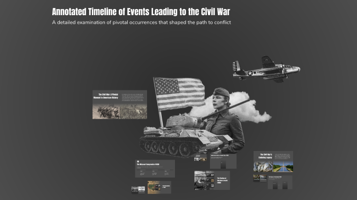 Annotated Timeline of Events Leading to the Civil War by Hannah on Prezi