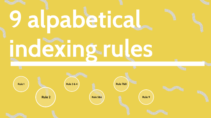 9 alphabetical indexing rules by Cammi Shurow on Prezi
