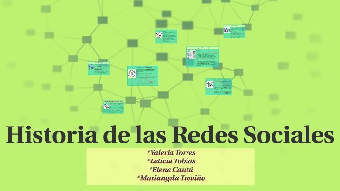 Historia de las Redes Sociales by Mariangela Treviño on Prezi