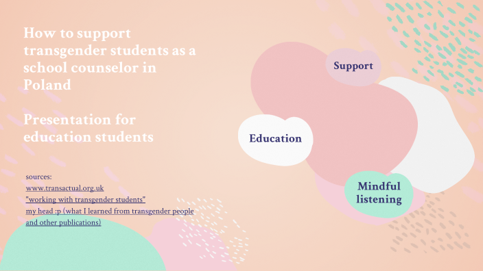 How to support transgender students as a school counselor by Łucja ...