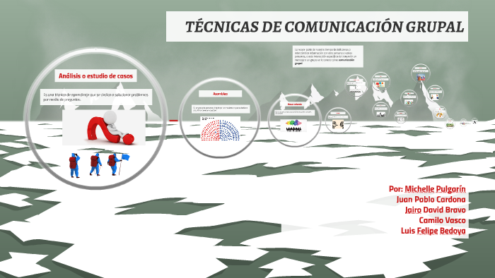 TÉCNICAS DE COMUNICACIÓN GRUPAL by Pipe Bedoya