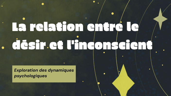 La relation entre le désir et l'inconscient by Othmane Mandour on Prezi
