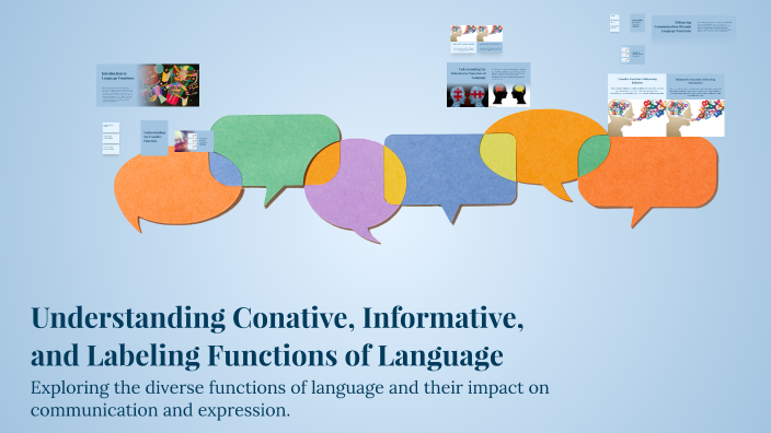 Understanding Conative, Informative, and Labeling Functions of Language ...
