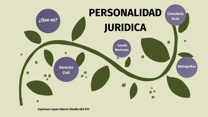 PERSONALIDAD JURIDICA By Valerie Giselle Espinoza Lopez On Prezi